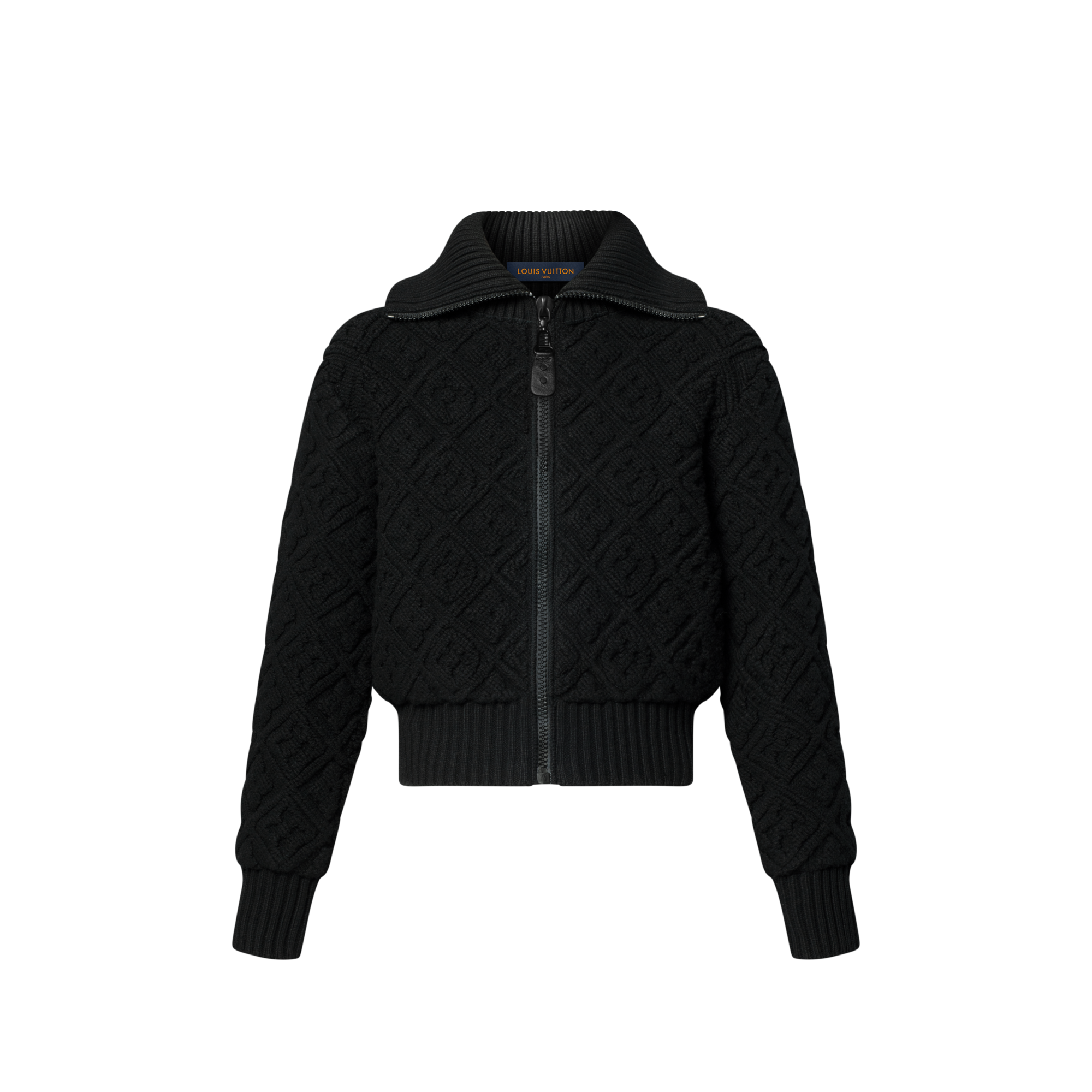 LOUIS VUITTON 黒 ジップアップジャケット Monogram Toweling Zip-Up Jacket - Ready-to-Wear | LOUIS VUITTON